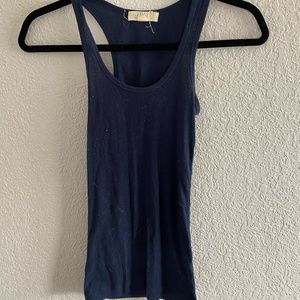 Basic Navy Blue Tank Top